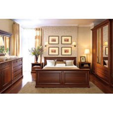 Комплект модульний в спальню Гербор Соната N100006 Каштан (GRB-1234)