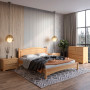 Двуспальная кровать Mebigrand Мангеттен Н Орех светлый 160х190 см (MBG-1622) - фото 1