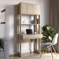 Модуль-2 стелаж зі столом та полицями LION Нобу Дуб Сонома (LION-042444)
