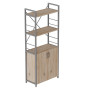 Этажерка 3/60 Ferrum-decor Серии Конект с тумбой 144x60x28 Серый ДСП Сан-Марино (FRD-104457) - фото 1