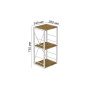Етажерка 3/34 Ferrum-decor Серії Конект 73x34x28 білий ДСП Дуб Артизан 16мм (FRD-104297) - фото 6