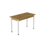 Стол кухонный Ferrum-decor Бенита 75x120x60 Белый ДСП Дуб Артизан 16мм (FRD-105687) - фото 3