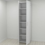 Шафа Гардероб Уні секція 7 серії Конект Ferrum-decor 220x60x50см Білий метал ДСП Білий 16 мм (FRD-104567) - фото 1