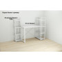 Етажерка 4/34 Ferrum-decor Серії Конект 120x34x28 білий ДСП Біле 16мм (FRD-104277) - фото 9