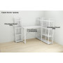 Етажерка 4/34 Ferrum-decor Серії Конект 120x34x28 білий ДСП Біле 16мм (FRD-104277) - фото 6