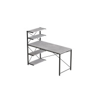 Комп'ютерний стіл Ferrum-decor Джек 75x140x70 Чорний ДСП Бетон (FRD-105322)