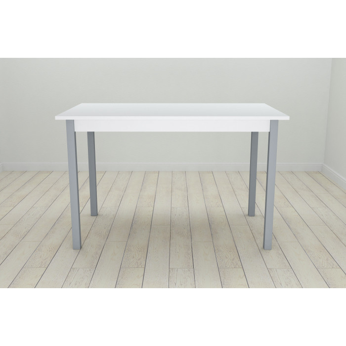 Стіл кухонний Ferrum-decor Маріо 75x120x80 Сірий ДСП Біле 16мм (FRD-106202)