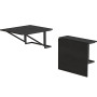Стіл розкладний Олександр 3 Ferrum-decor 750x600x700 Чорний метал ДСП Сосна Кембра 16 мм (FRD-104894) - фото 1