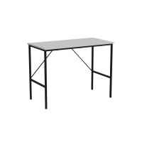 Стіл письмовий Line Тайм Ferrum-decor 750x1000x500 Чорний метал ДСП Біле 16 мм (FRD-104864)