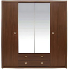 Шафа в спальню з дзеркалом Гербор Коен SZF4D2S Венге магія (GRB-1420)