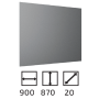 Зеркало настенное 900 в прихожую Сокме Флорес 90х87х2 (SKM-081159) - фото 4